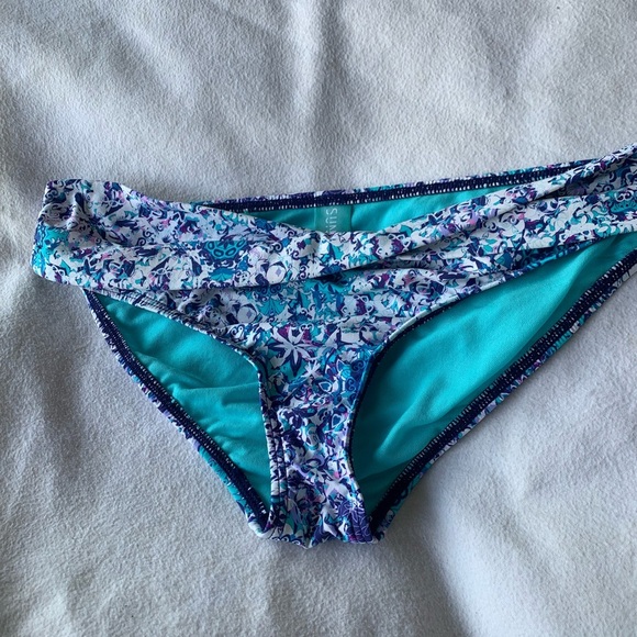 Sunsets Bikini Bottom Aqua Sky Womens XL Cheeky Swimsuit - Picture 2 of 8